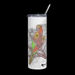 Parrot Tumbler by Momma Balisti - 20oz Stainless Steel Tumbler @MommaBalisti